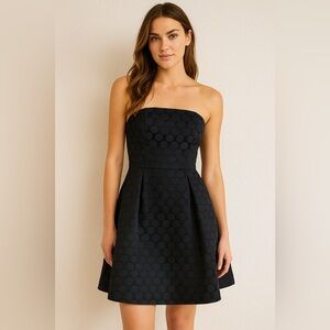 White House Black Market Strapless Dress - Black